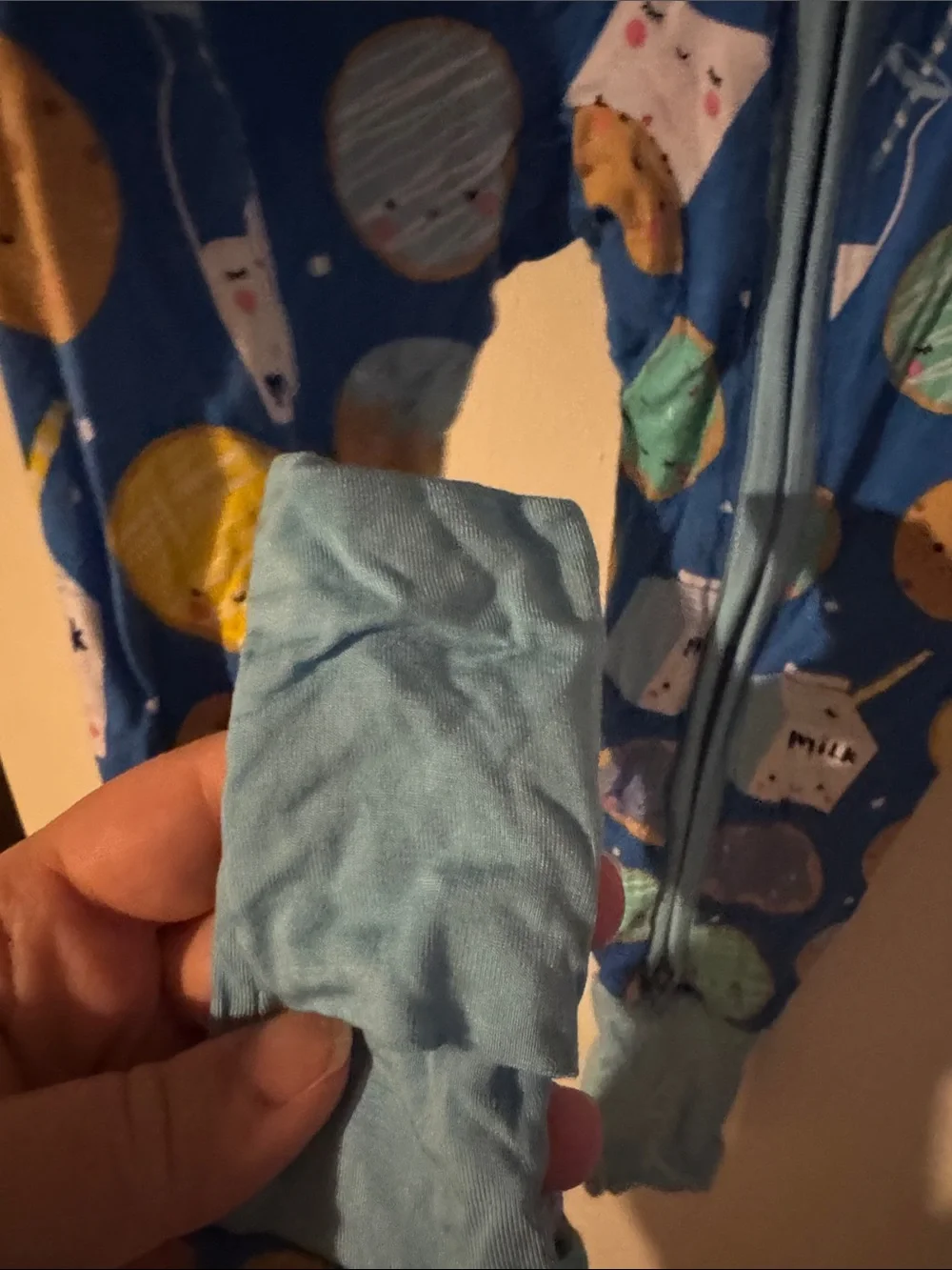 Little Sleepies Cookie & Milk One-Piece Pajama Sleeper